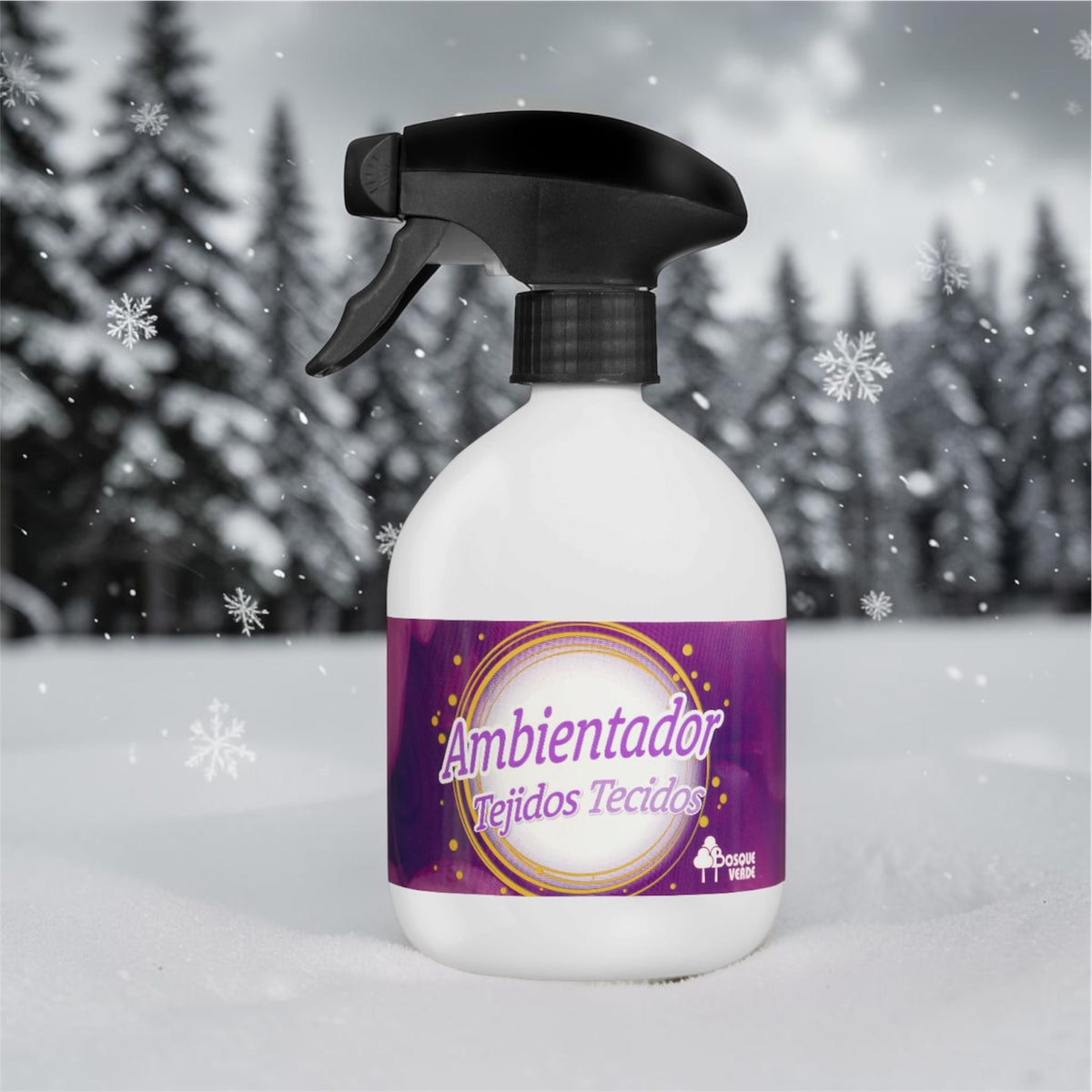 Spray Désodorisant et Éliminateur d'Odeurs pour Textiles – Bosque Verde (500 ml)